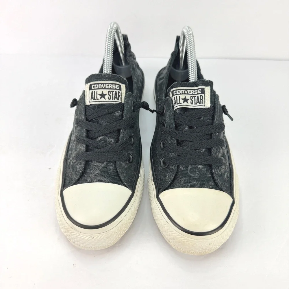 Converse Chuck Taylor All Star Womens 8 Shoreline Black Damask Slip On Sneaker